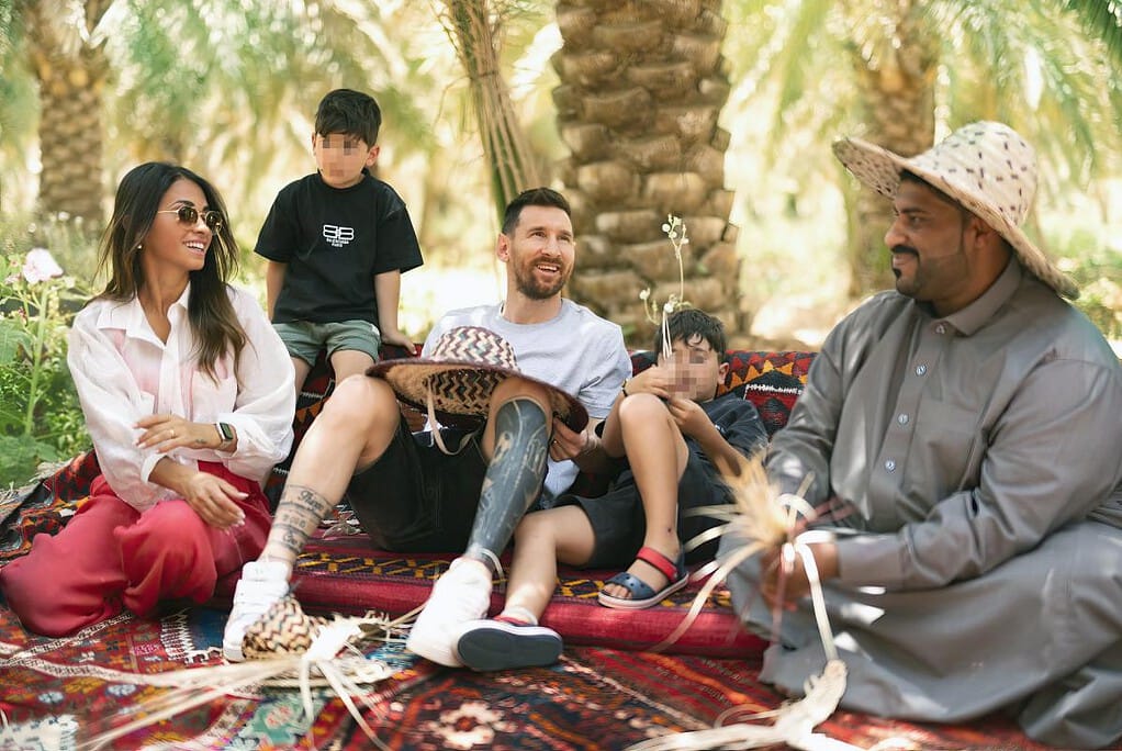 Messi, Antonela Roccuzzo y sus hijos