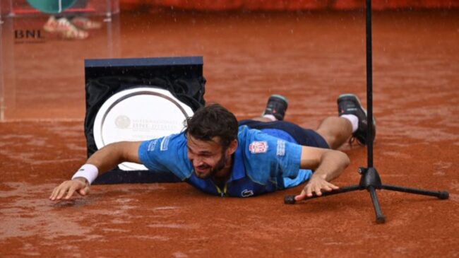 La lluvia provoca «la entrega de premios más loca» en el Masters 1000 de Roma
