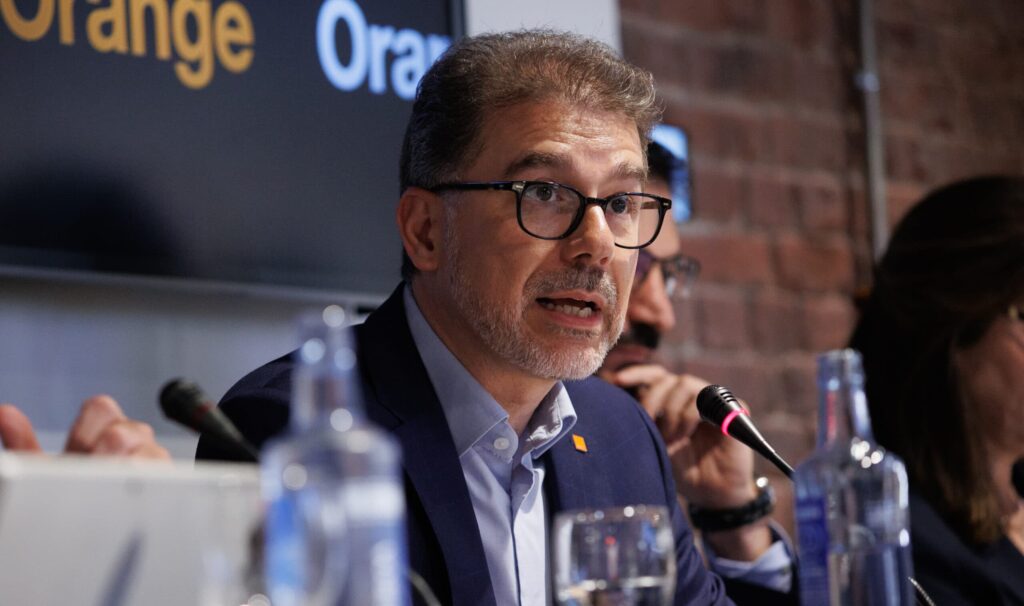 El consejero delegado de Orange España, Ludovic Pech, y futuro director financiero de la 'joint venture' con MásMóvi.
