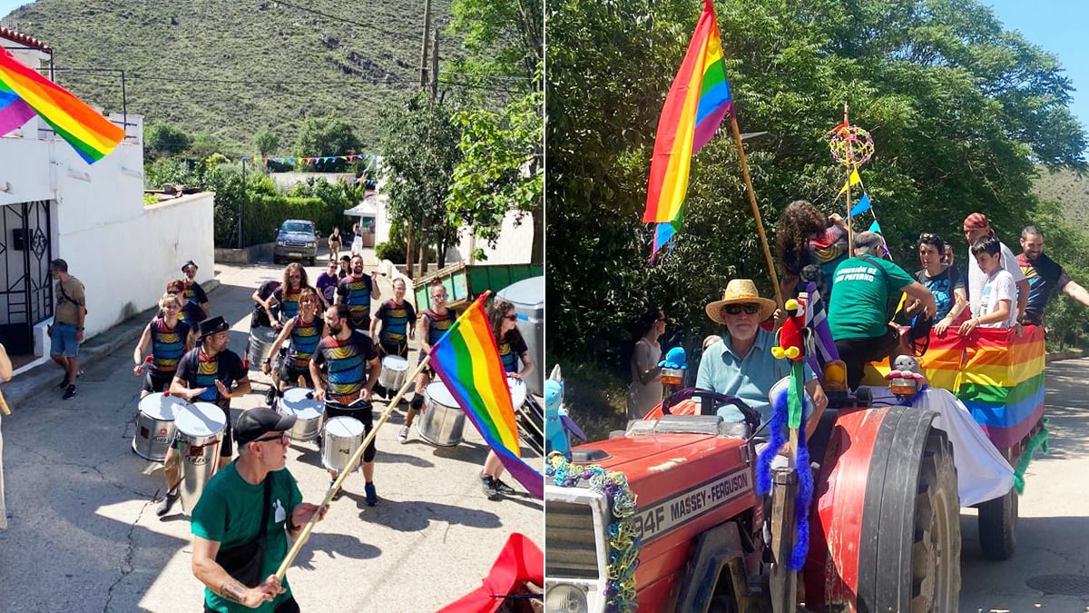 La primera aldea que celebra el Orgullo Gay en España: 75 vecinos, pregón y 'tractores arcoíris'