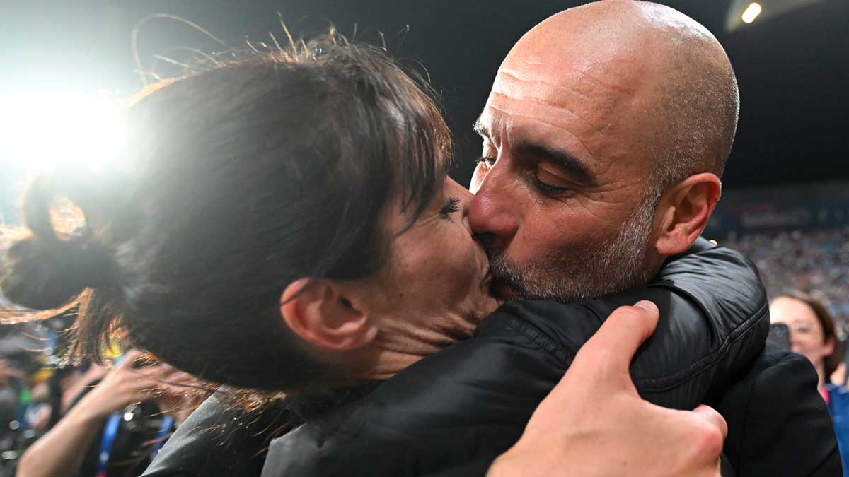 Pep Guardiola y su mujer, Cristina Serra