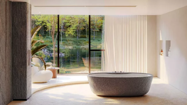 Sensualidad y lujo en un baño de perlas