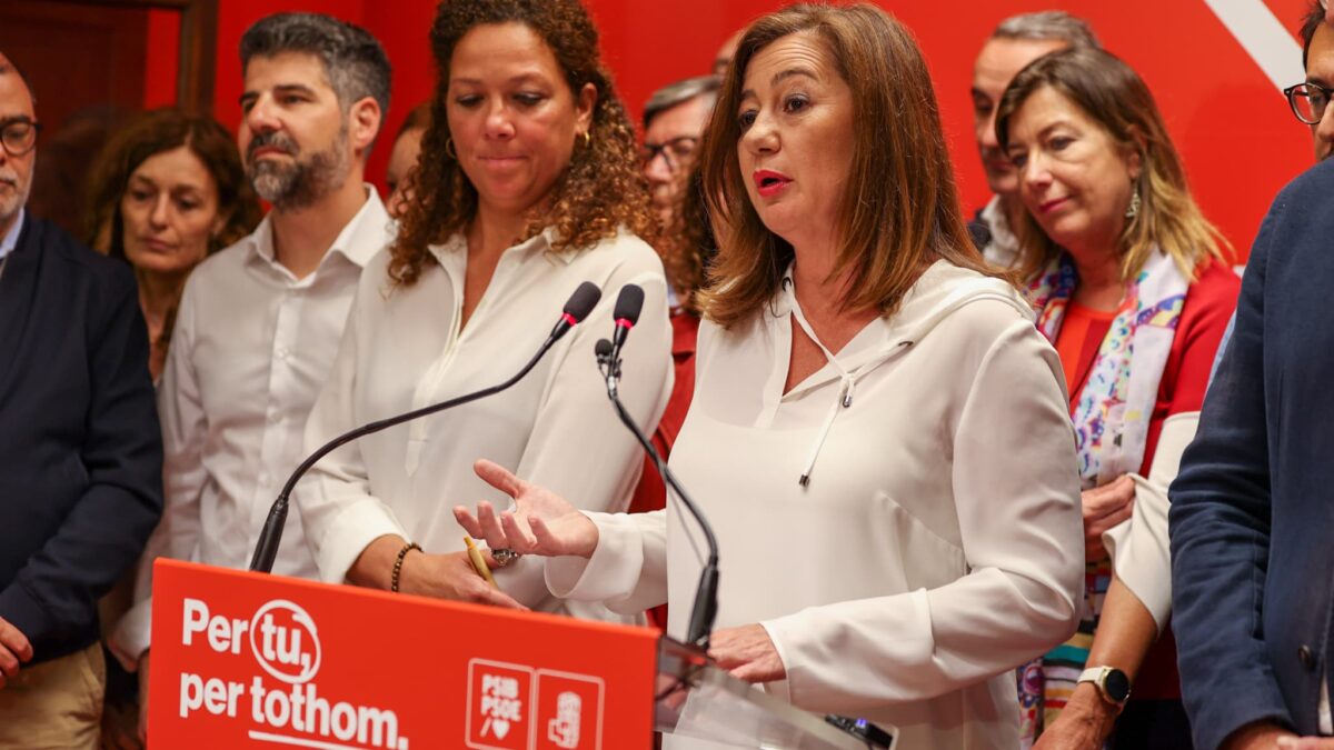 Armengol quiere liderar la lista del PSOE balear el 23-J tras perder el gobierno autonómico