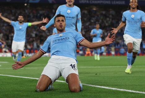 El Manchester City se proclama campeón de la Champions con un gol del español Rodri (1-0)