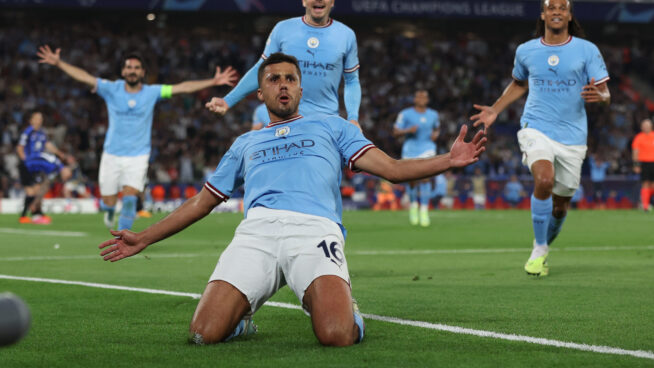 El Manchester City se proclama campeón de la Champions con un gol del español Rodri (1-0)