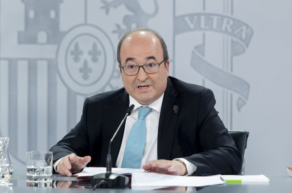 El ministro de Cultura y Deporte, Miquel Iceta. Foto: Alberto Ortega