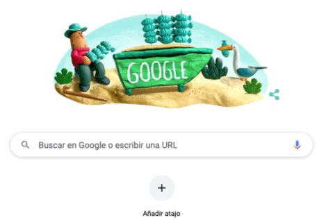 Google rinde homenaje al espeto de Málaga con su Doodle