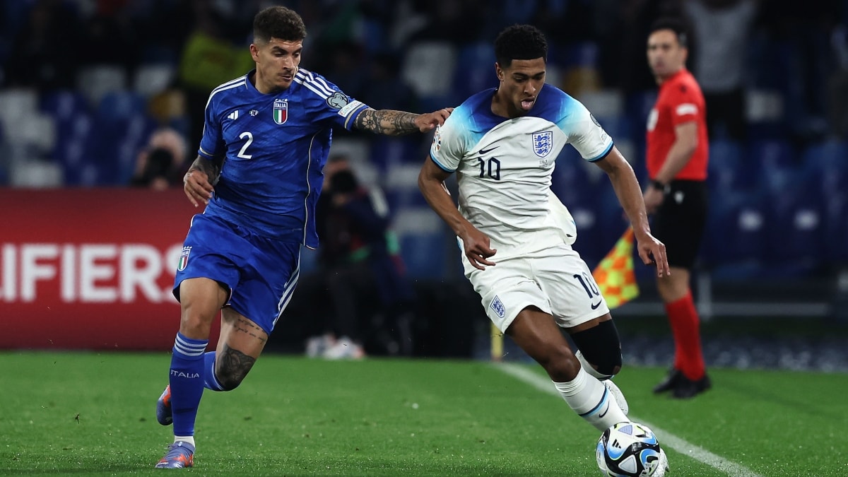 Bellingham, durante un partido con la selección de Inglaterra