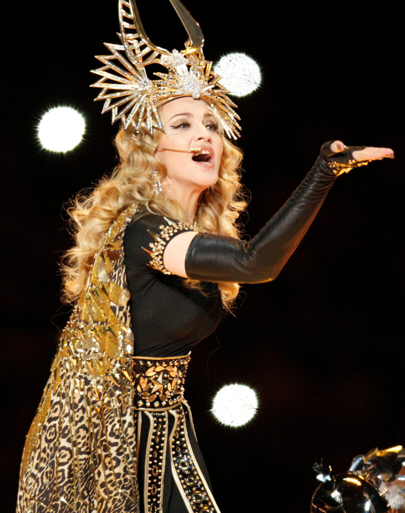 Madonna en un concierto en 2012
