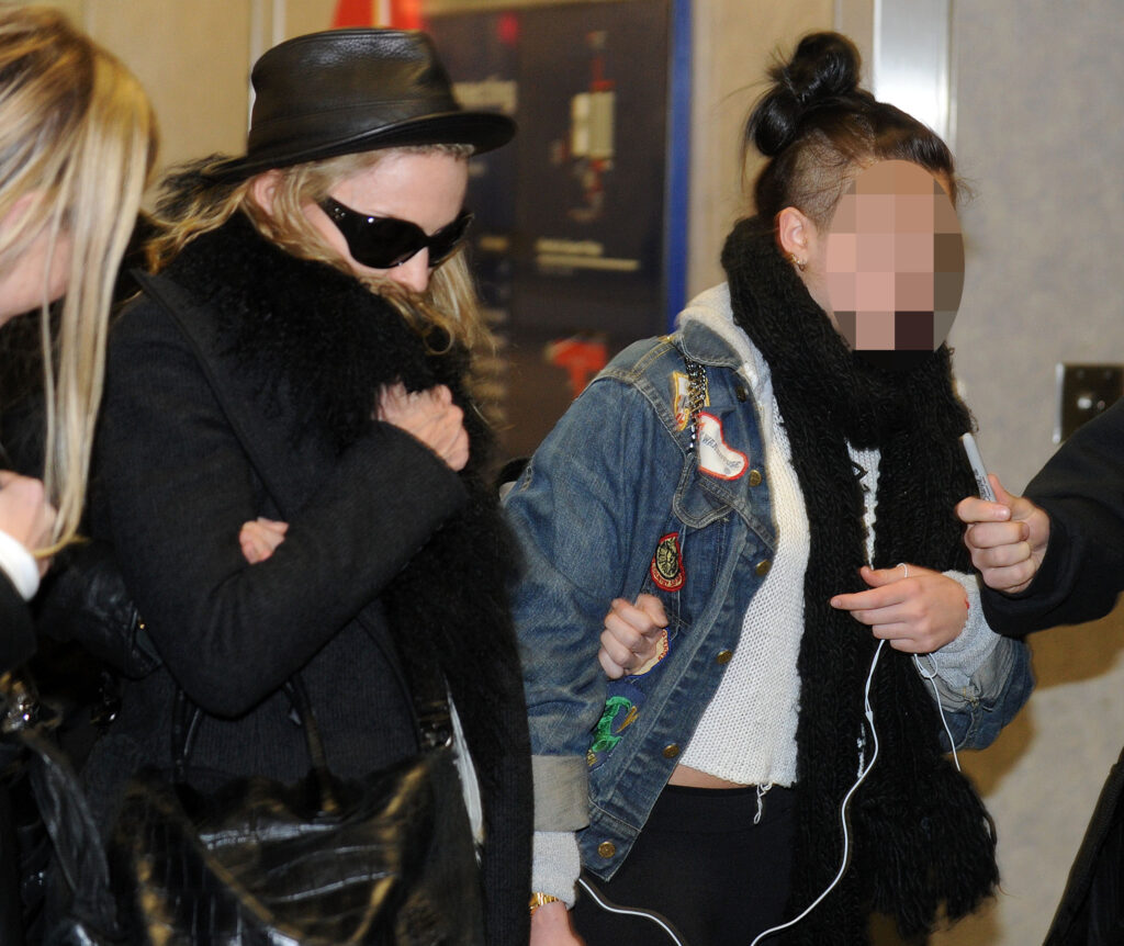 Madonna con su hija Lourdes