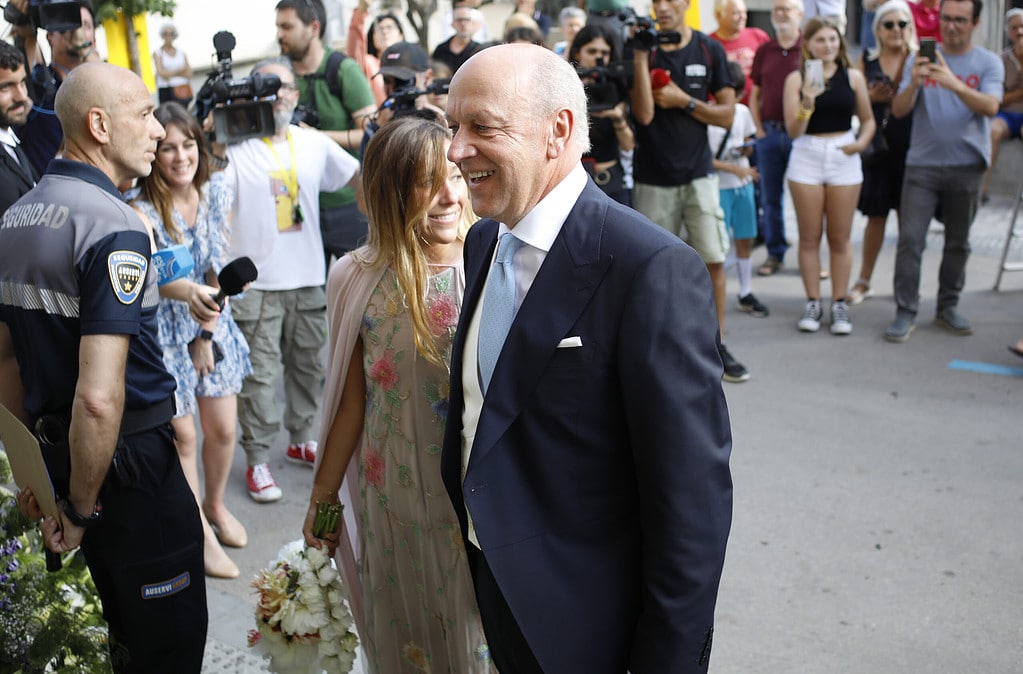 María Valls en su boda