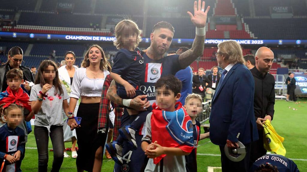 Sergio Ramos y su familia