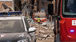Derrumbe de un edificio en Teruel, en imágenes