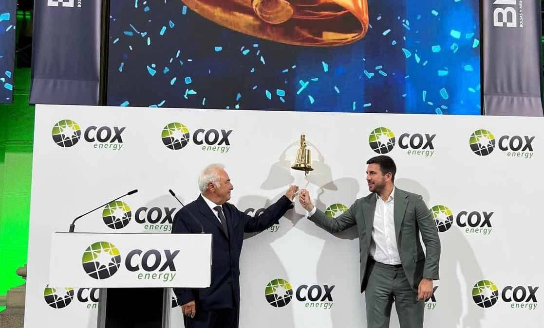 Cox Energy arranca su cotización en Bolsa con una subida del 18,4%