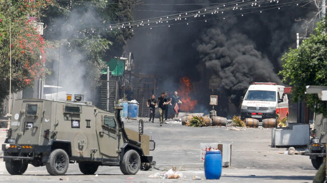 Ascienden a diez los palestinos muertos en una operación del Ejército de Israel en Yenín