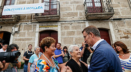 Feijóo llama al «cambio» desde su aldea natal en Orense: «No defraudaré a los españoles»