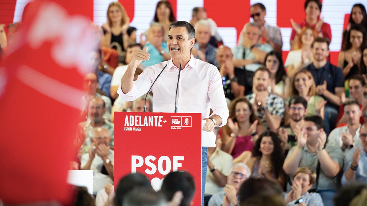 Pedro Sánchez: «Van a perder aquellos que lo único que proponen es retroceder»