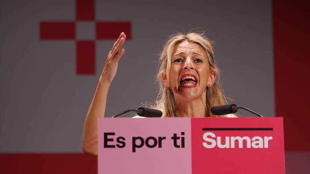 La candidata de Sumar Yolanda Díaz