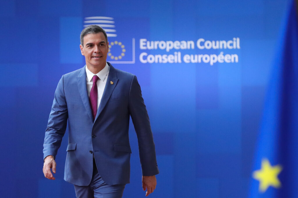 El presidente del Gobierno Pedro Sánchez llega a Bruselas el 29 de junio de 2023