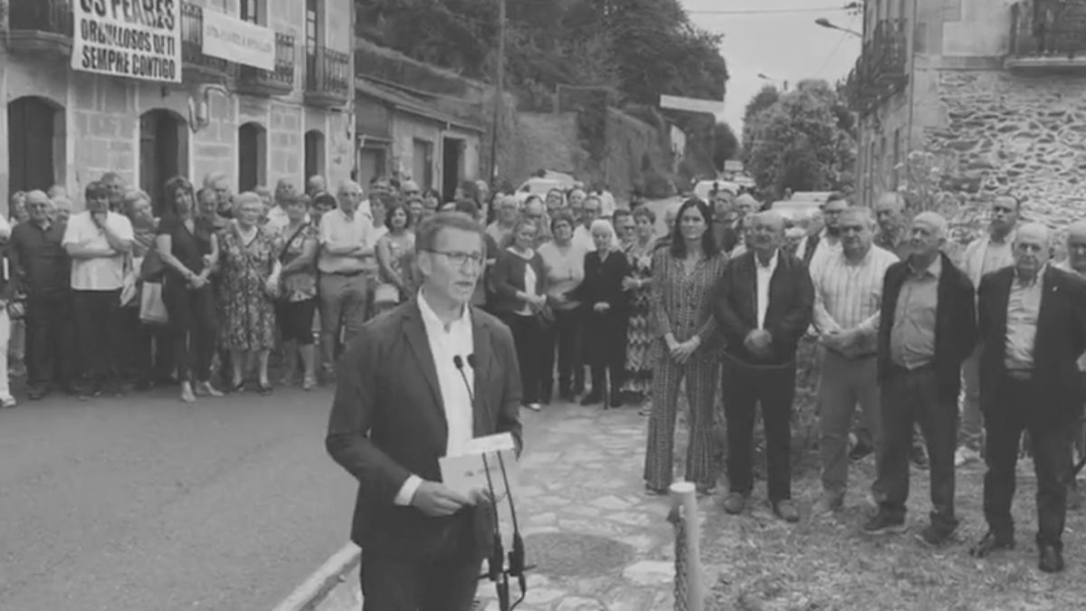 Las Juventudes Socialistas identifican a Feijóo con Franco en un vídeo que imita el NO-DO