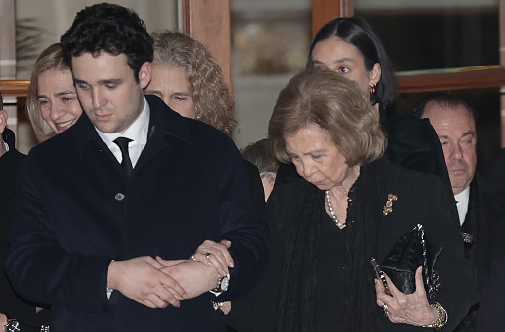 Froilán y doña Sofía en el funeral de Constantino de Grecia