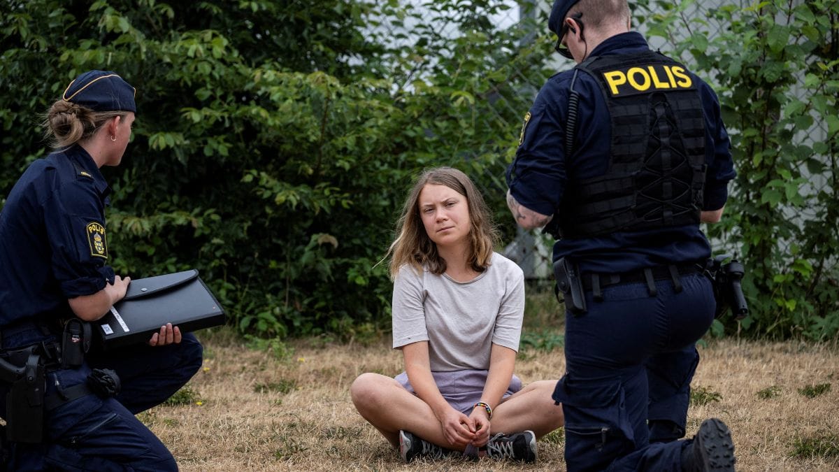 Greta Thunberg, imputada por desobediencia a la autoridad durante una protesta en Suecia