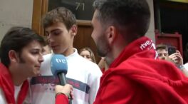 El «que te vote Txapote, Sánchez», vuelve a TVE: un joven lo grita en directo en Sanfermines