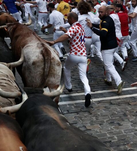 El cuarto encierro de los Sanfermines 2023, en imágenes