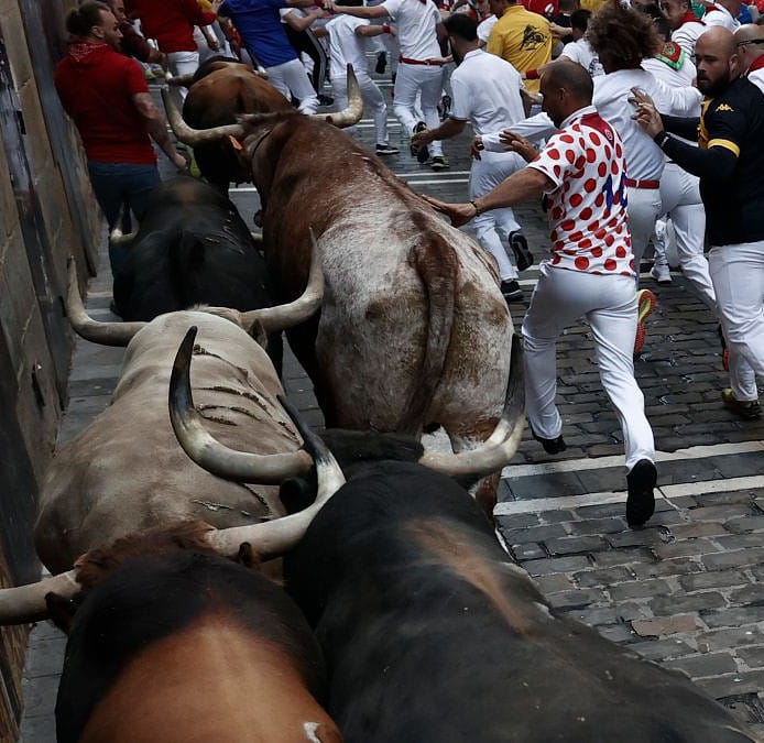 El cuarto encierro de los Sanfermines 2023, en imágenes