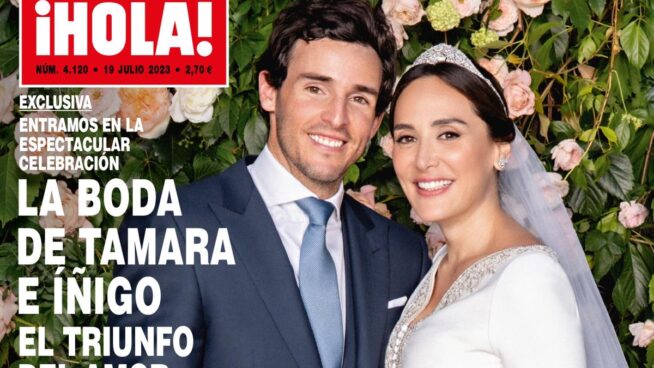 Los dos vestidos de novia de Tamara Falcó, al detalle