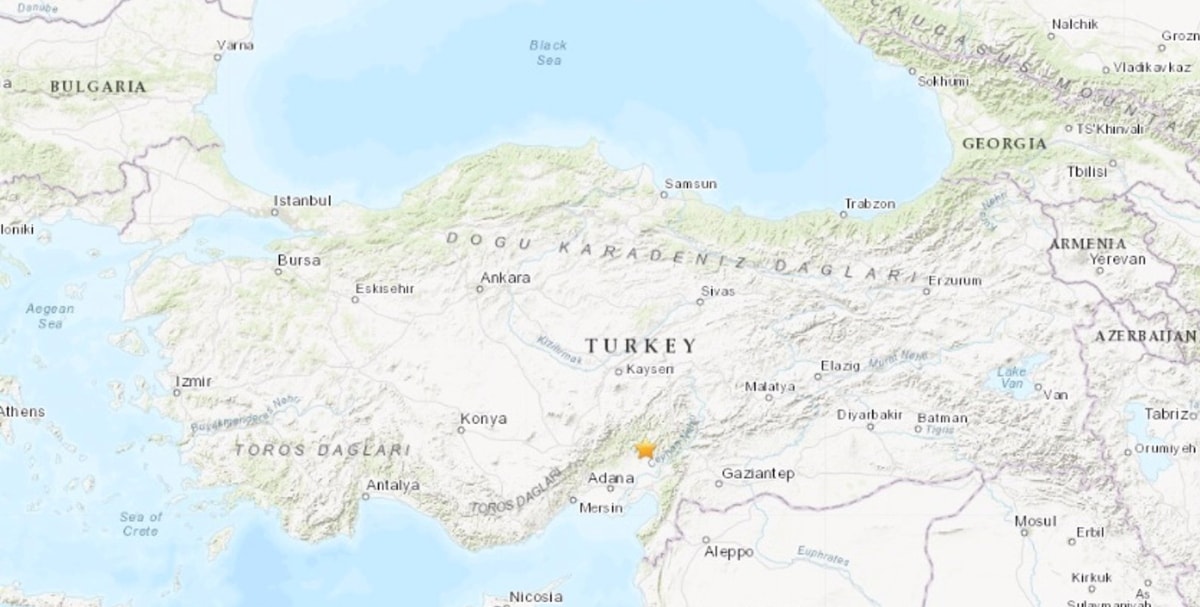 Un terremoto de magnitud 5,5 sacude el sur de Turquía