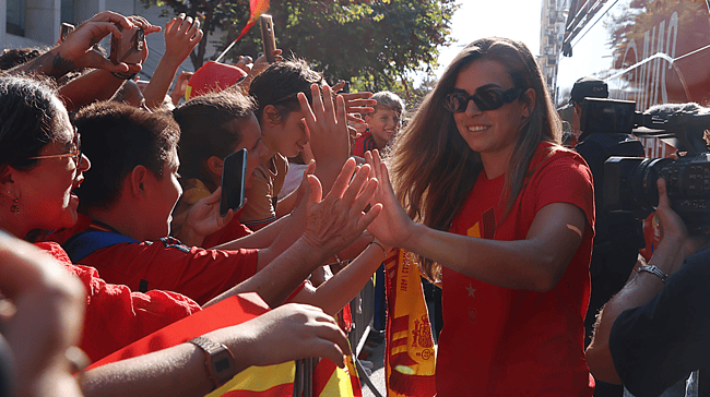 La celebración del Mundial de la selección española en Ibiza, en imágenes