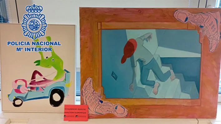 Recuperados en Bélgica cuatro cuadros robados en una galería de Palma