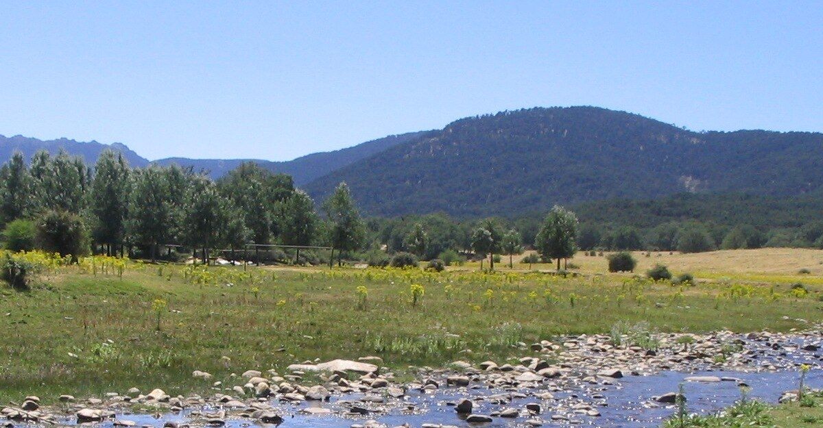 Paisaje del valle de Valsaín.