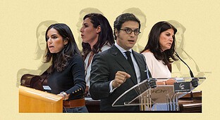 El joven Figaredo o una mujer: Vox se debate entre cuatro de sus diputados como portavoz