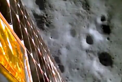 La nave india difunde las primeras imágenes desde el polo sur de la Luna
