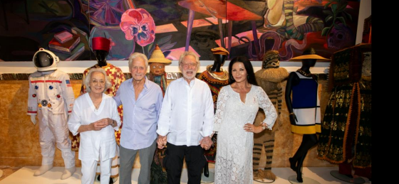 Catherine Zeta Jones y Michael Douglas visitan el Museo Sa Bassa Blanca
