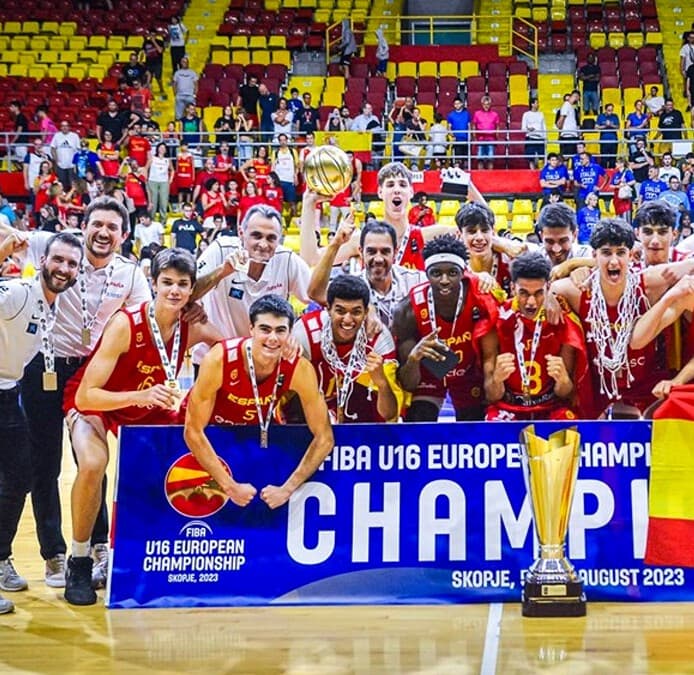 España, campeona del Eurobasket masculino sub-16 tras remontar ante Italia