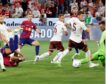 La obra de arte de Dani Olmo para amargar el debut de Harry Kane con el Bayern