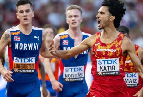 El español Mo Katir logra la plata en los 5.000 metros del Mundial de atletismo de Budapest