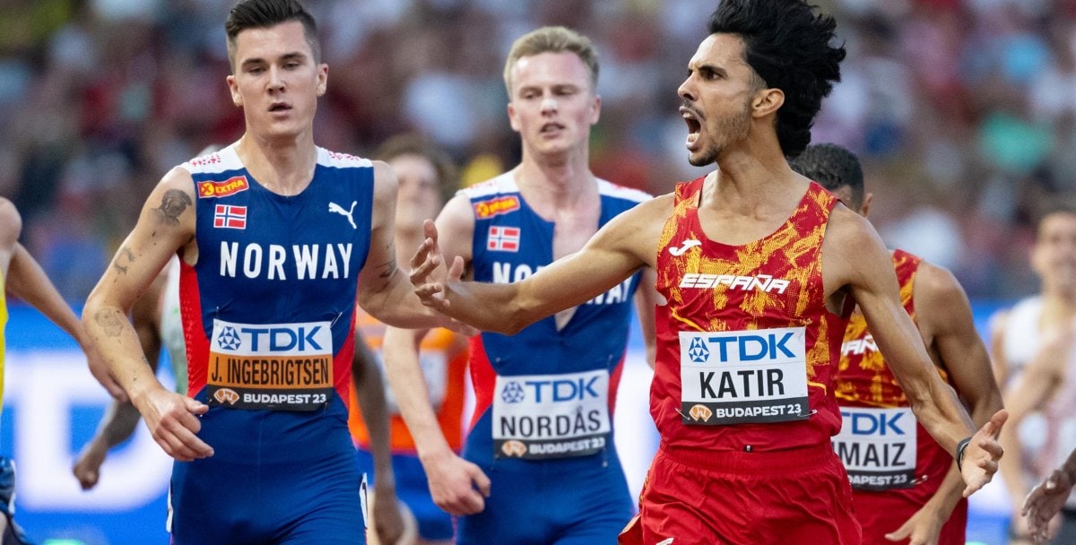El español Mo Katir logra la plata en los 5.000 metros del Mundial de atletismo de Budapest