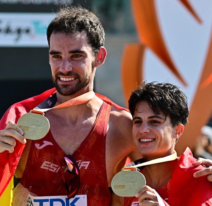 Álvaro Martín y María Pérez, otro doblete de oro para la marcha española