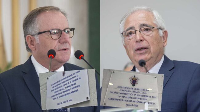 Imbroda reinaugura las oficinas de la Policía de Melilla y desata una guerra de placas