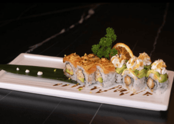 Plato de sushi de Casa Nisio, restaurante ideal donde comer en Vigo