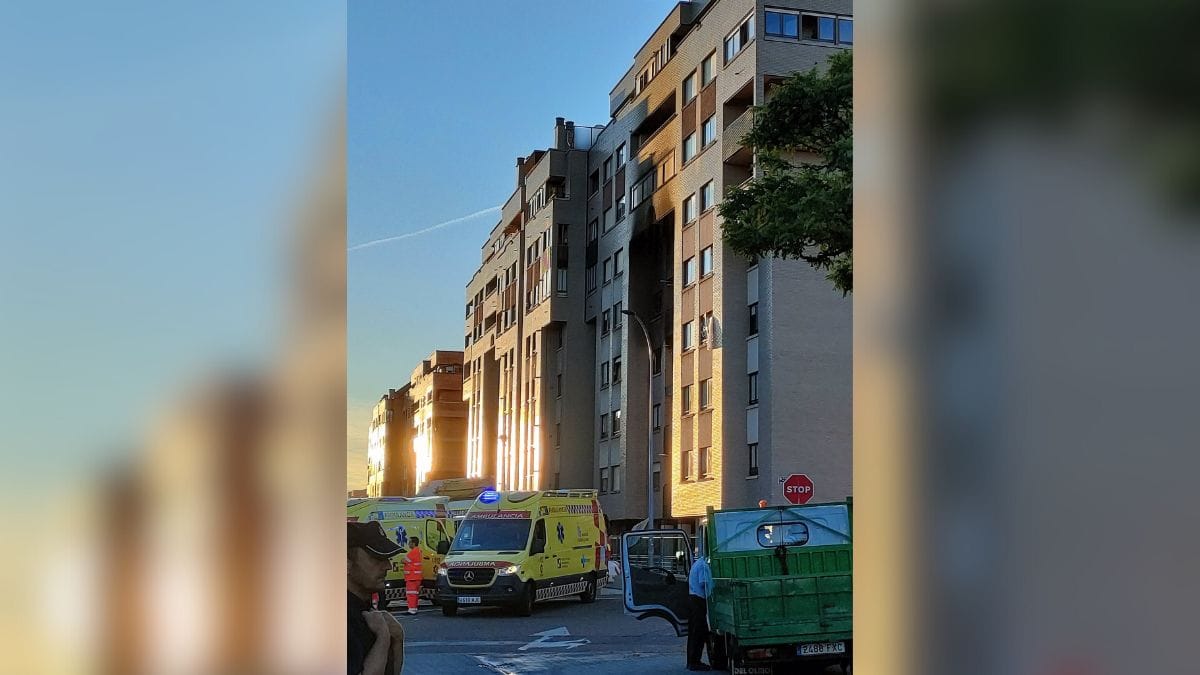 Ocho hospitalizados por una explosión en una edificio en Valladolid