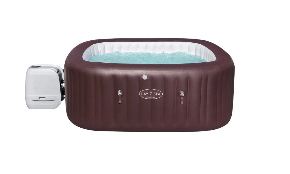 Jacuzzi inflable con iluminación LED