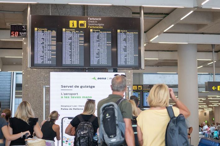 Retrasos generalizados en el aeropuerto de Palma