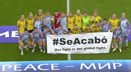 Las jugadoras de España y Suecia protestan juntas en el primer partido tras el 'caso Rubiales'