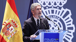 Marlaska, recibido con pitidos y abucheos en el acto central de la Policía en Salamanca