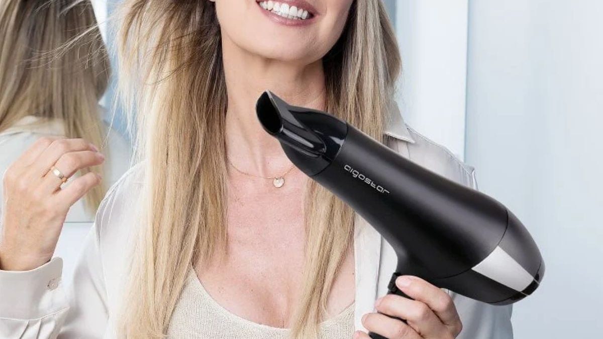 Cuida tu cabello con este secador de pelo iónico Aigostar ¡que ahora cuesta menos de 20€ en PcComponentes!